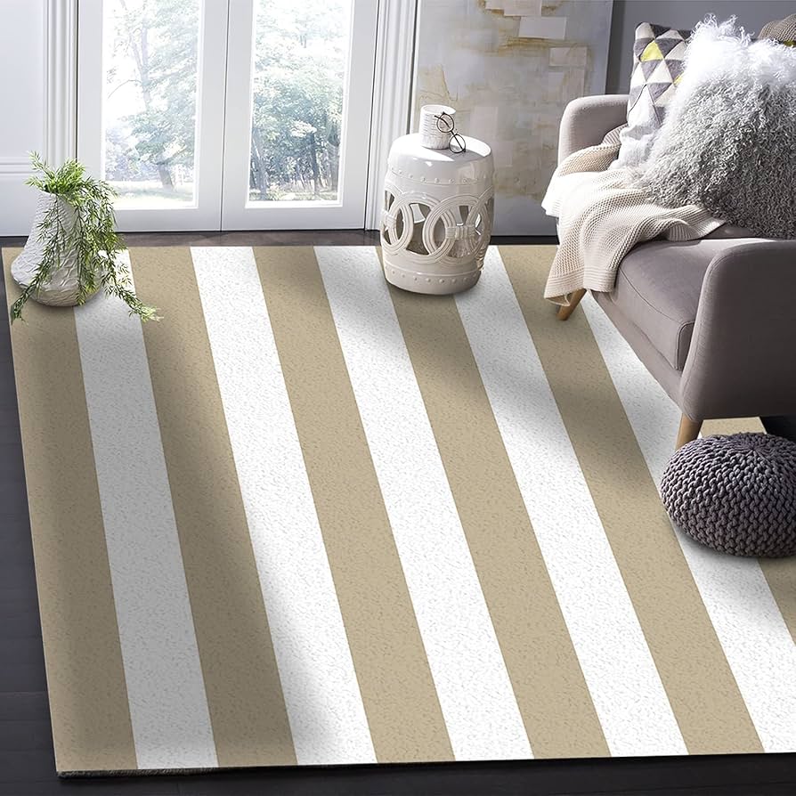 Amazon.com: Area Rugs for Living Room, 2'x3' Khaki and White